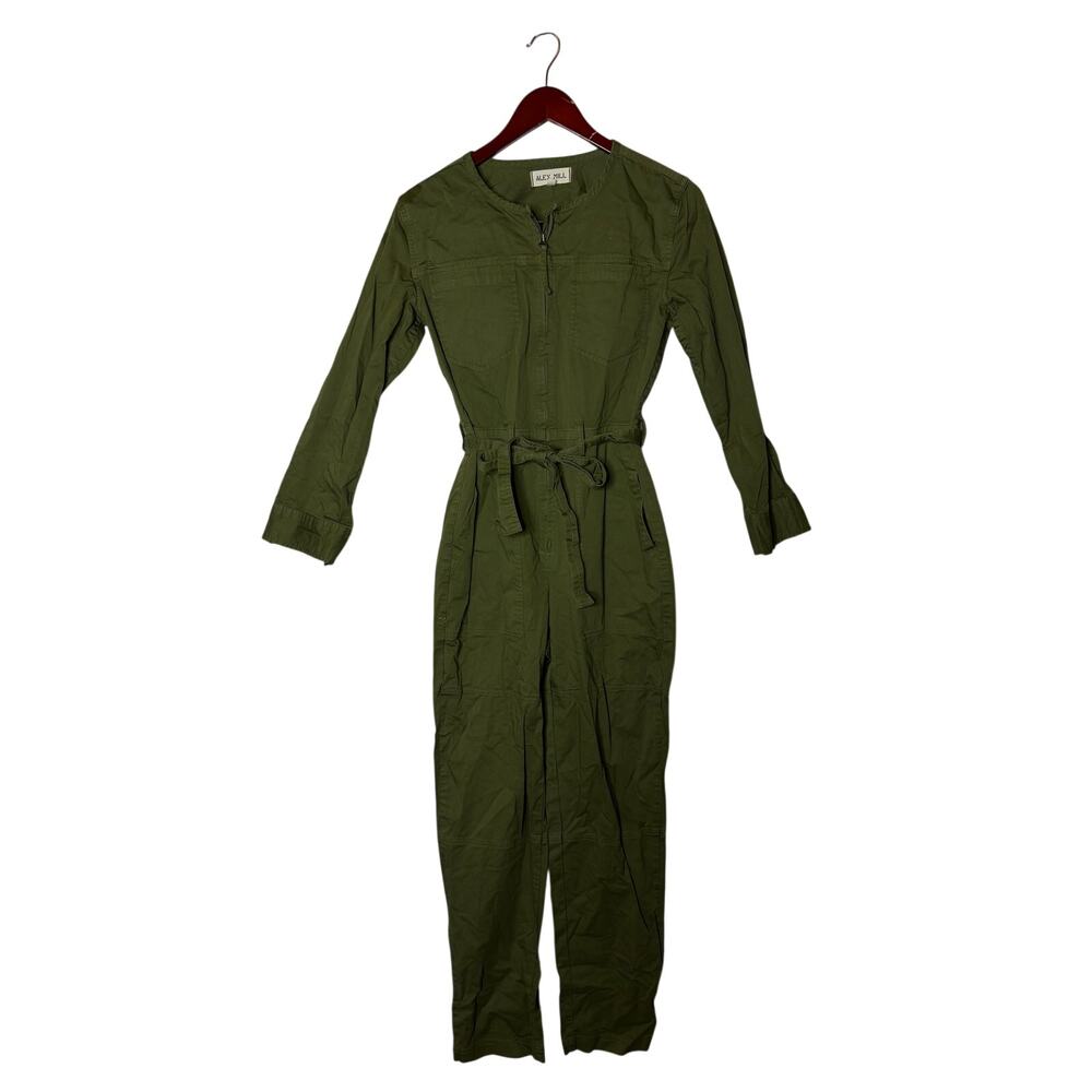 Alex Mill olive green utility boiler jumpsuit sz XS